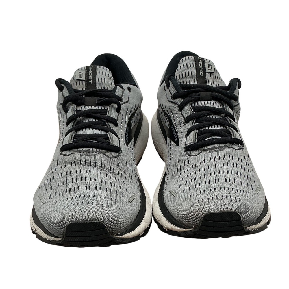 Brooks Ghost 13 Mens Running Shoes Grey Black 1103481D040 Size 9.5 Medium D